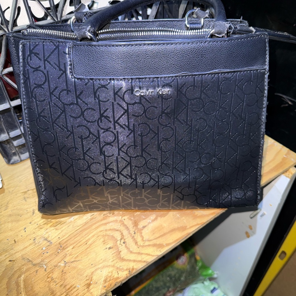 Calvin Klein Midnight Black Logo Tote